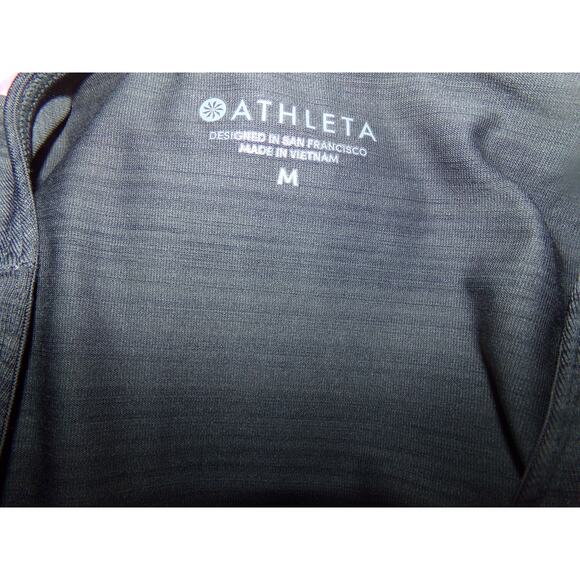 Athleta 1/2 zip ruched side yoga/running top Back key pocket‎ L - Picture 6 of 6